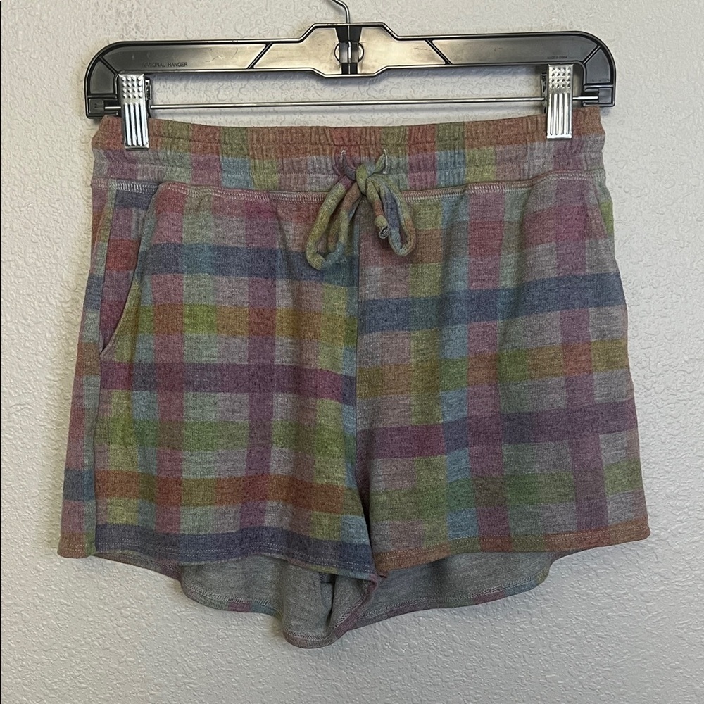 Beyond Yoga On Vacation Shorts Pastel Gingham Size XS